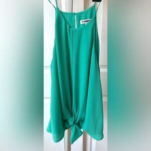Express Green Knot-Front Camisole